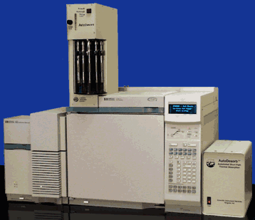 AutoDesorb System mounted on the HP 6890 GC with the HP 5973 MSD