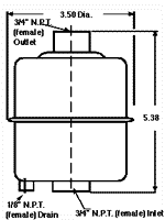 Drawing Balston vacuum Pump Exhaust Filters #18/18-371H