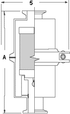 drawing Hermetic, sealed, in-line oil mist separator