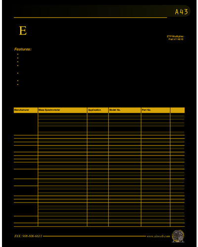 ETP Electron Multipliers (Catalog A43)