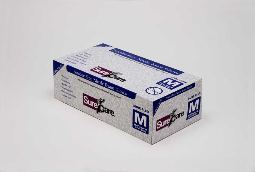 Sure Care Powder Free Nitrile Gloves