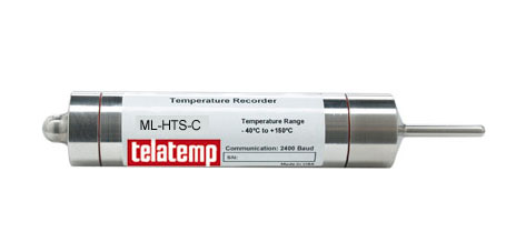 Telatemp Temperature Data Loggers - Micro Hi-Temp Submersible Datalogger W/ 1&quot; Probe