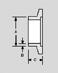 Short weld stub flange, 304 stainless, e38