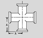 QF Stainless 4 way crosses, e 46