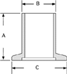 Drawing long nipple-Aluminum pump fitting, e50