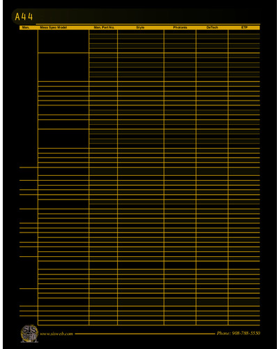 Electron Multiplier Cross Reference (Catalog A44)