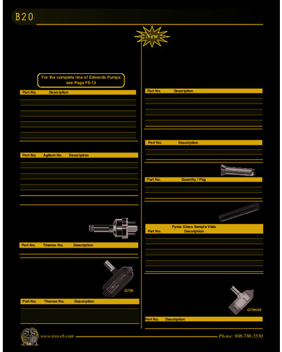 Vacuum Pumps & Accessories (Catalog B20)