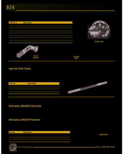 SCIEX/Bruker/Shimadzu (Catalog B26)