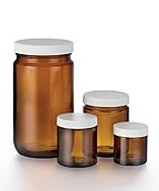 4oz Amber Straight Sided Jar Pre-Cleaned & Certified