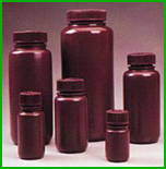 Opaque Amber Wide Mouth HDPE Packaging Bottles with PP Closures