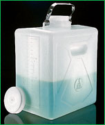 Rectangular HDPE Carboy with PE Closure