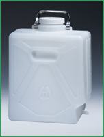 Rectangular HDPE Carboy with Tubulation with PP Closure