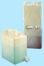 Stackable Rectangular HDPE Carboy with White PE Closure