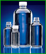 C & G  Clear Boston Round Bottles