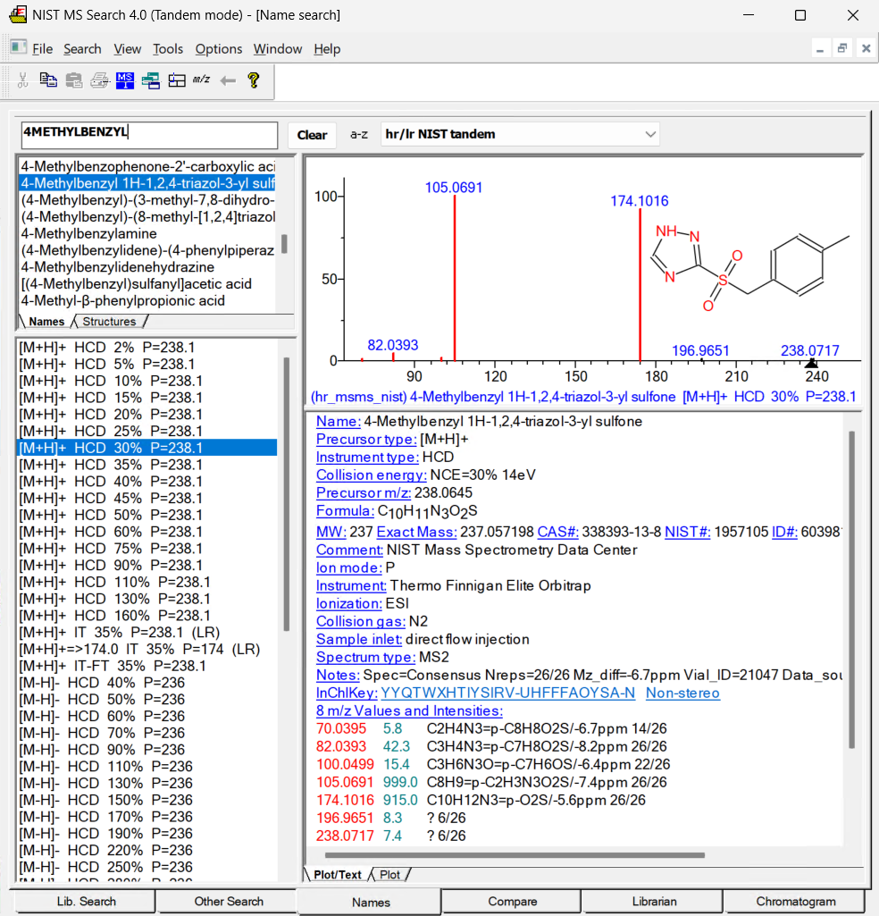 NIST26 MS/MS tab