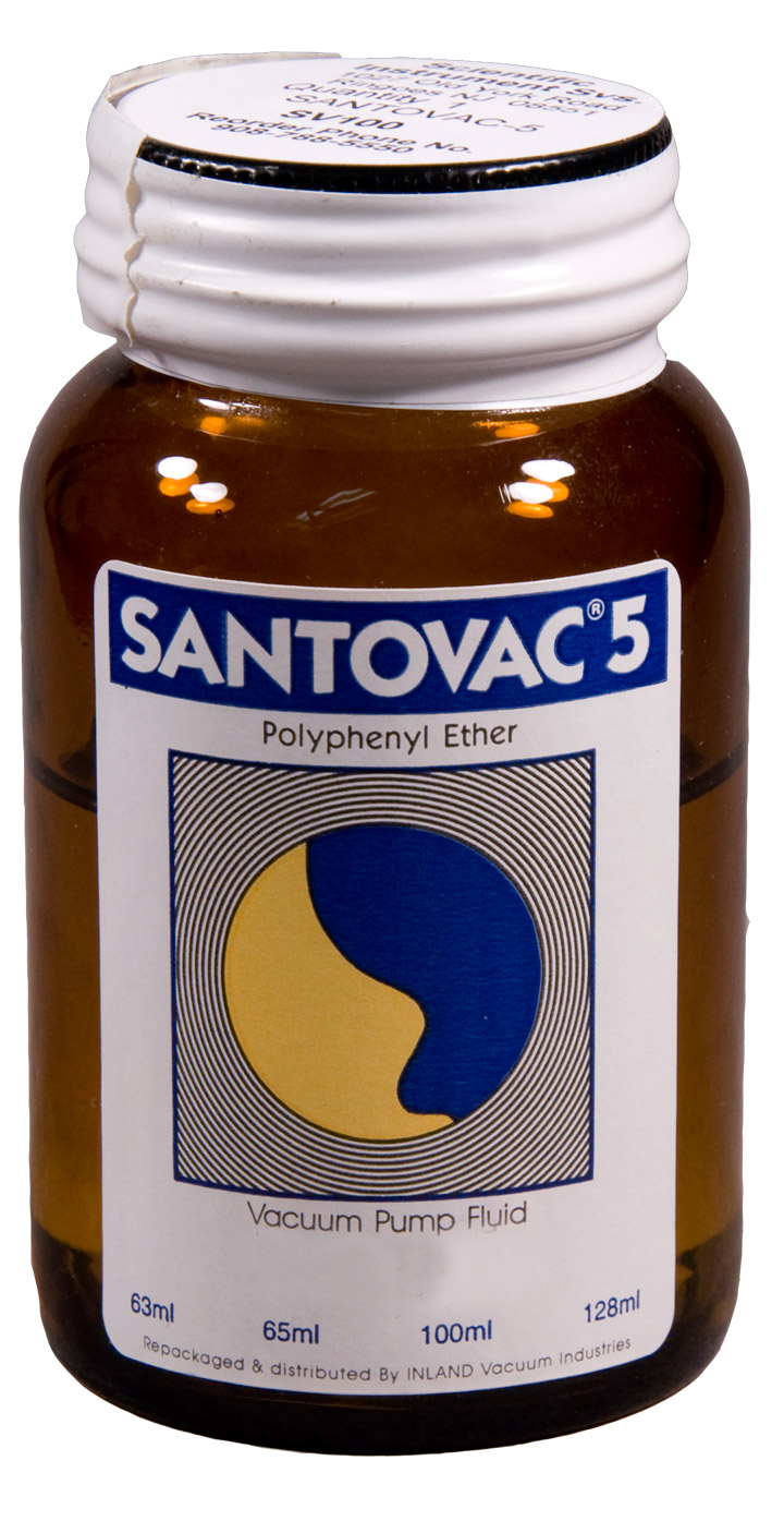 Santovac 5 polyphenyl ether vacuum pump fluid